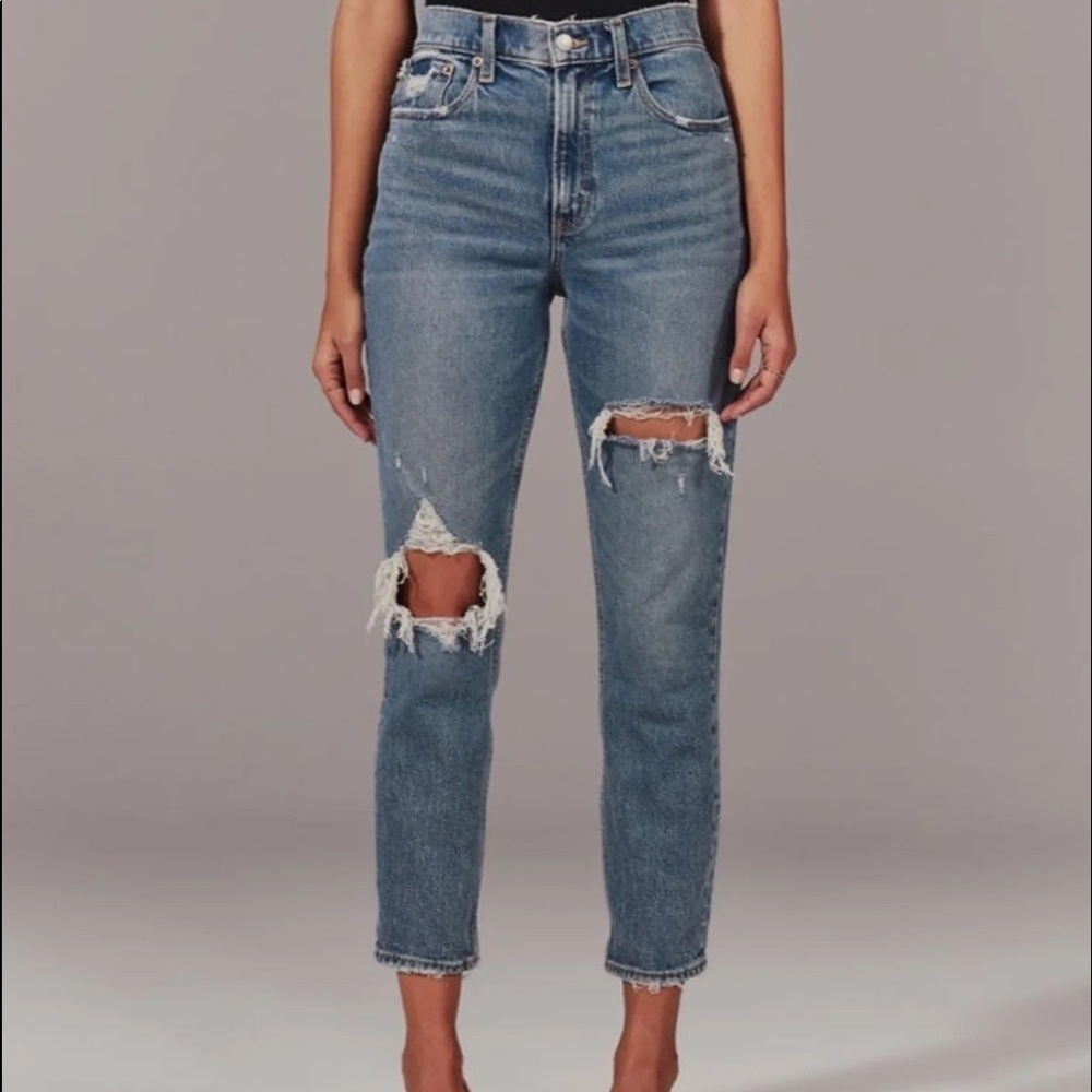 Abercrombie & fitch curve love mom jeans